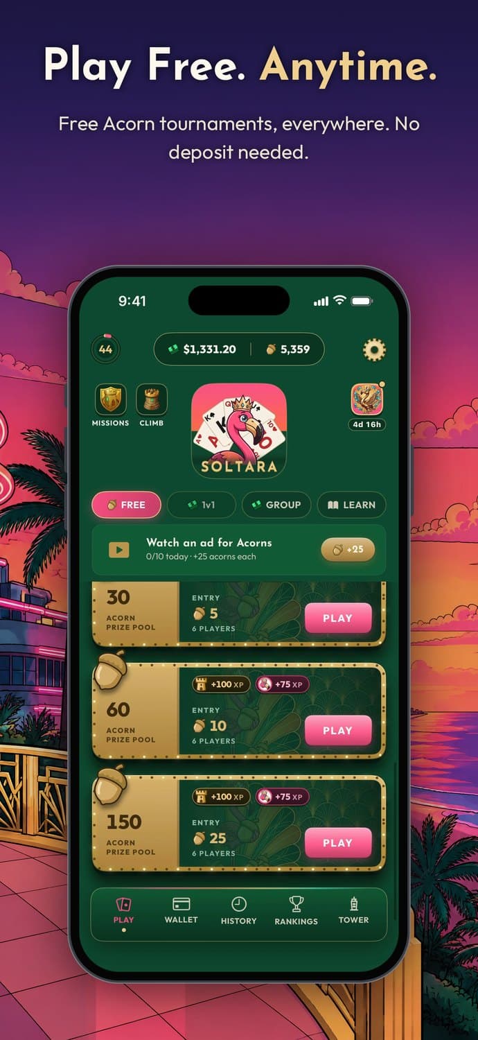 Play free, anytime